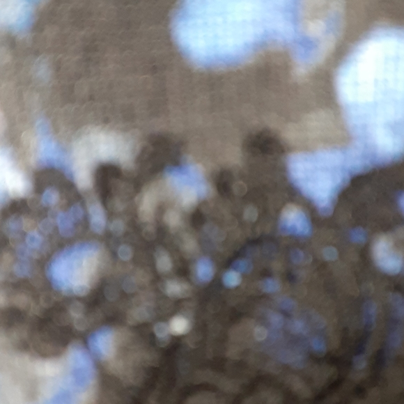 Tahari blue and black lace skirt sz 8 - Picture 4 of 7